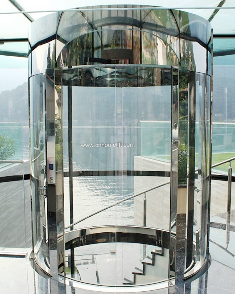 卢加诺圆形别墅电梯